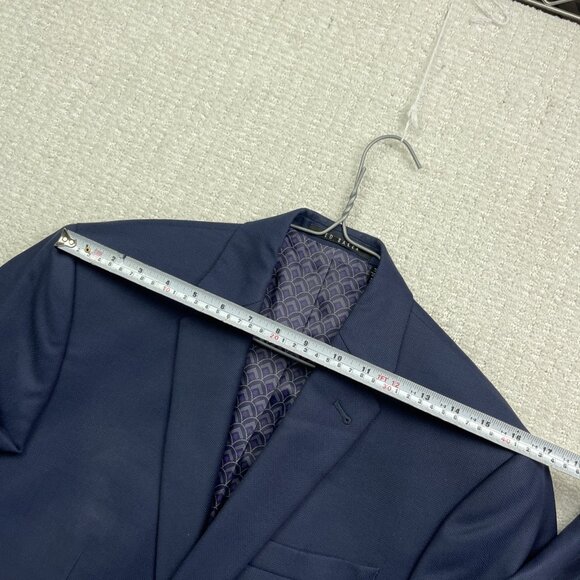Ted Baker Navy Blue 100% Wool Joey CT Sport Coat Jacket Blazer Men's 40S - Picture 8 of 16